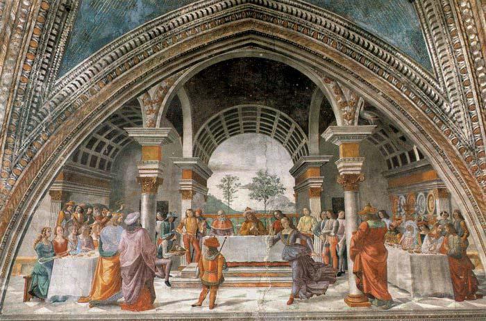 GHIRLANDAIO, Domenico Herod-s Banquet China oil painting art